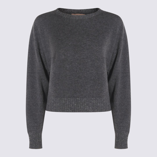Sweaters Medium Mel. Grey/Argento Lurex