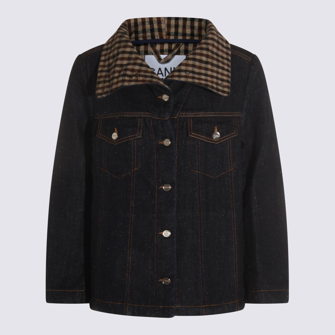 Ganni Jackets - Blue and green | 0772671321c8e6dc05e9058e6ab1a60076f8c677