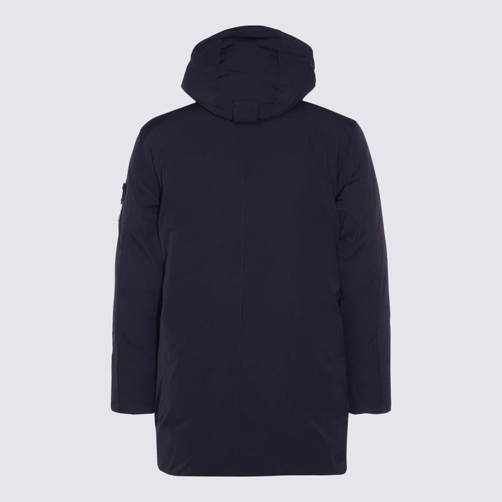 Stone Island Coats - Blue and green | 2bb59e2f0ec8d71a8814564bacdcbfae765e6e45