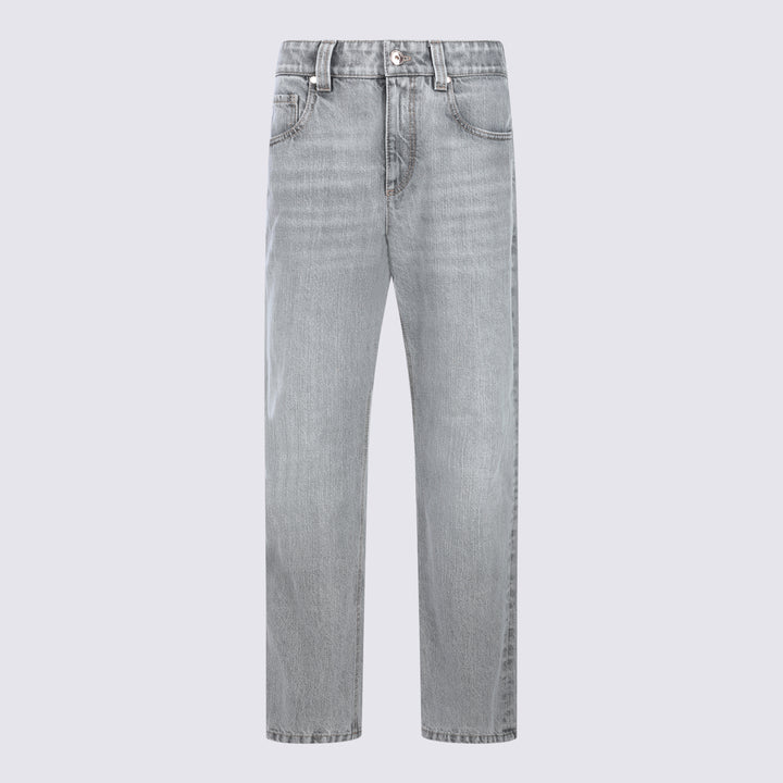 Brunello Cucinelli Jeans - LIGHT GREY DENIM | 1aa34f7147c74ad85a3424343d3097b5de16a909