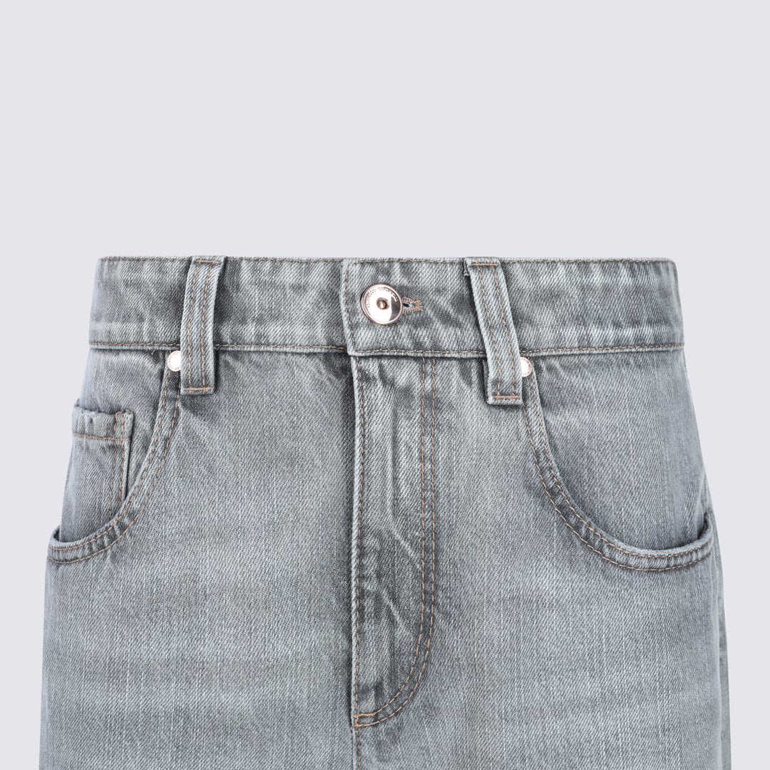 Brunello Cucinelli Jeans - LIGHT GREY DENIM | 87e34af6d83f888b1c3309eaed0d2d6a052cf083