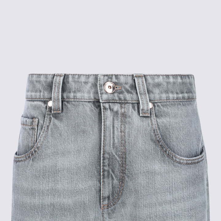 Brunello Cucinelli Jeans - LIGHT GREY DENIM | 87e34af6d83f888b1c3309eaed0d2d6a052cf083