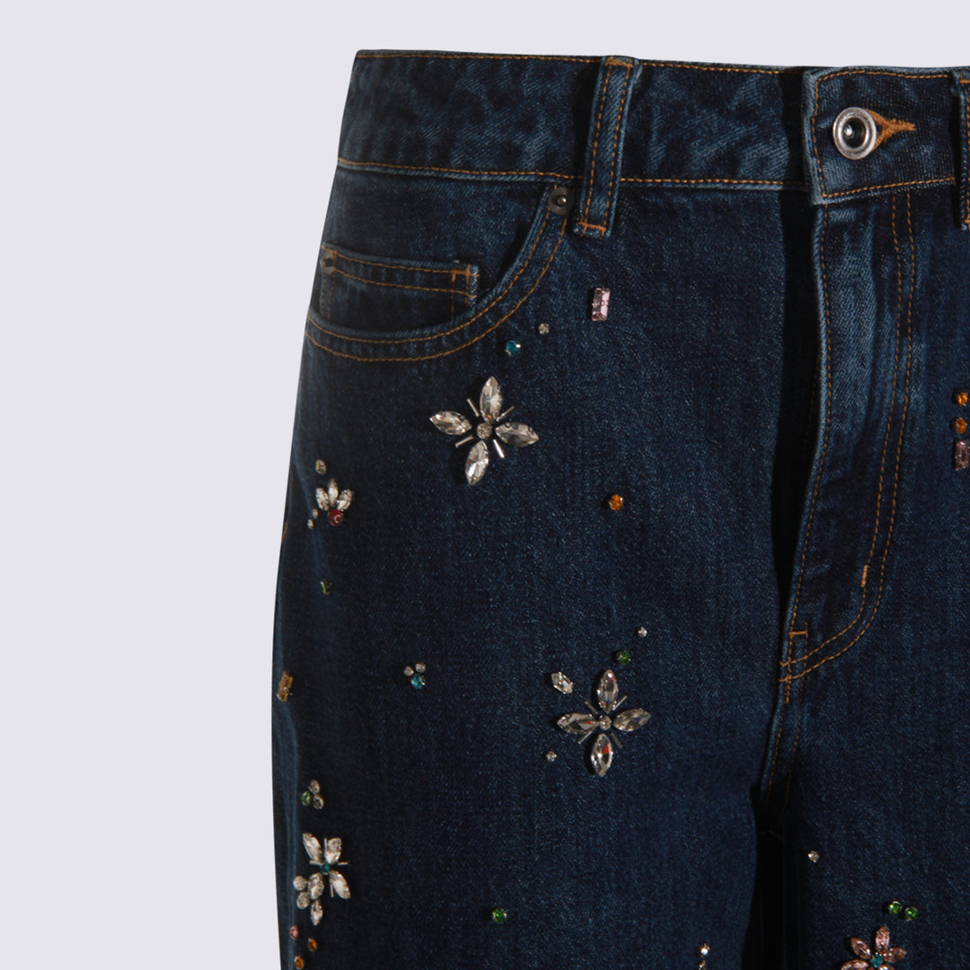 Self-Portrait Jeans - Blue and green | daab3497b2ceb12cba9267acca38913f66ed27f0