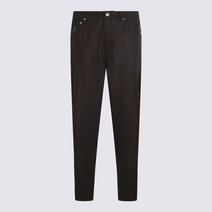 Brunello Cucinelli Trousers - Marrone | 2349affb1cb7bd1c3e2cdbbfe46539c30045bcc5