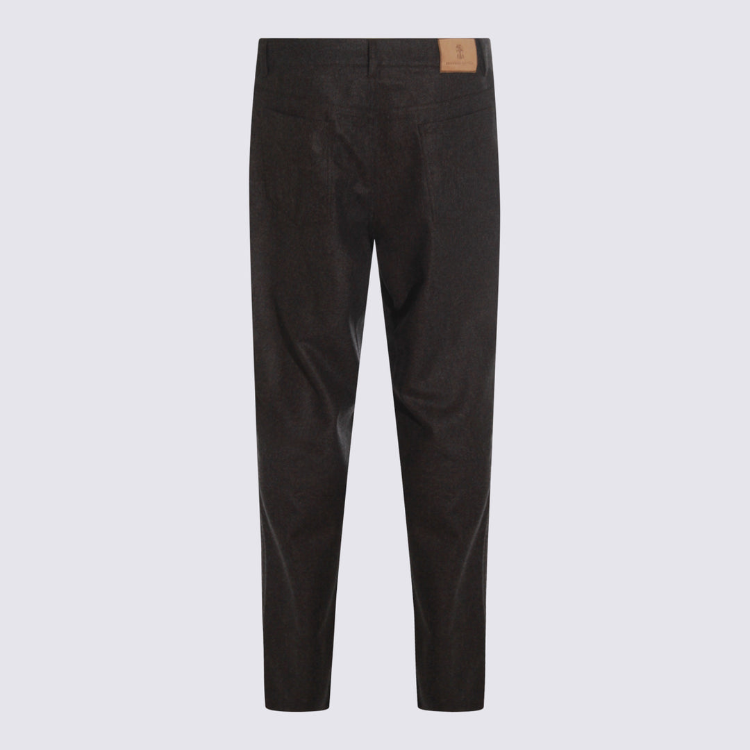 Brunello Cucinelli Trousers - Marrone | a860ac4a116aa5e0ffcfa5fd2ea70cd1a9f866e6