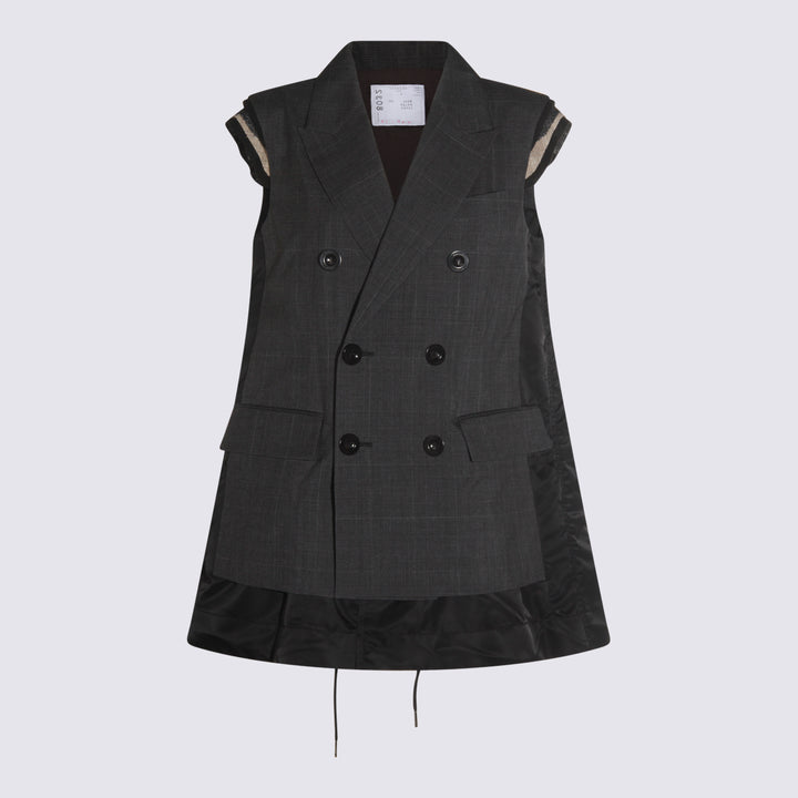 Sacai Jackets - Grigio | 50ca60d0a0fa3b438dc06ecb043f539397182ad6