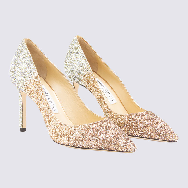 Jimmy Choo With Heel - GOLD/GOLD/SILVER | b087c56e1df27110a6b7e17e29d43c9710f65a7b