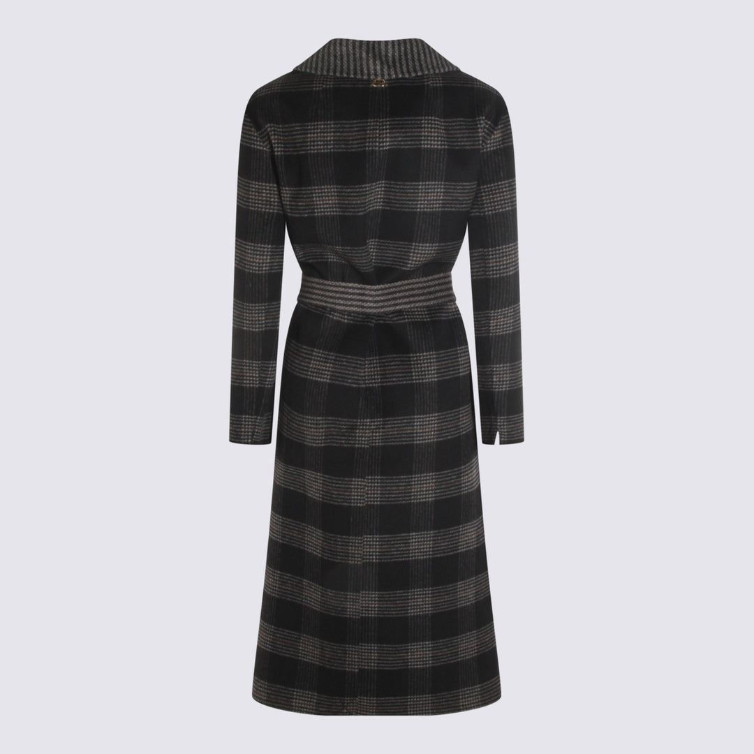 Twin-Set Coats - DOUBLE CHECK NERO/NEVE | dfc9e7d2f74ffab7c8ffa8b035d268a6ffb37eac