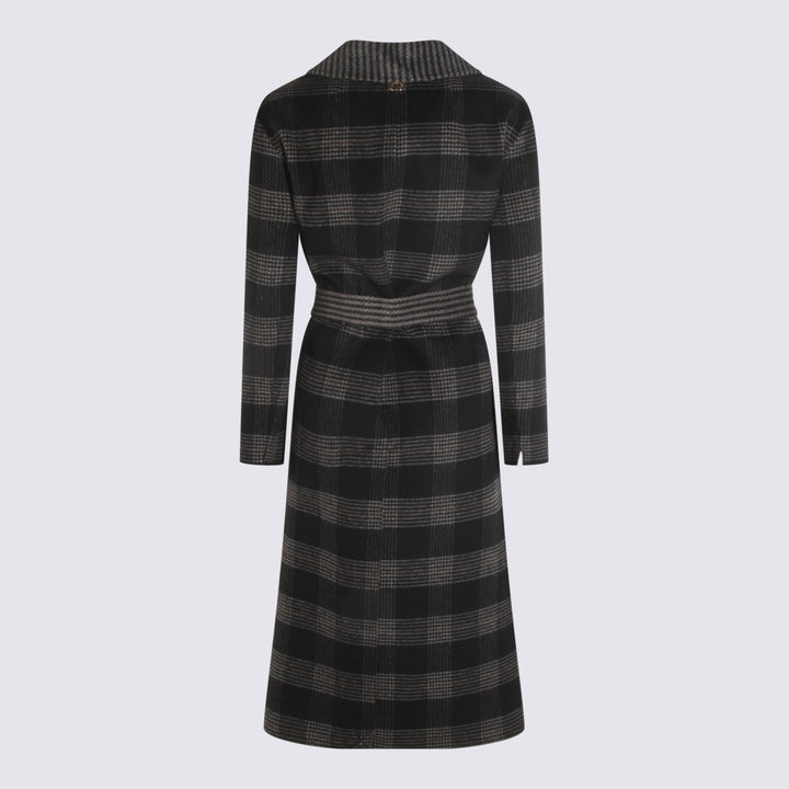 Twin-Set Coats - DOUBLE CHECK NERO/NEVE | dfc9e7d2f74ffab7c8ffa8b035d268a6ffb37eac