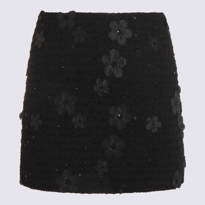 Twin-Set Skirts - BOUCLE'' FIORI NERO | bcceb082203da5666036acba0a7470788555ecc4