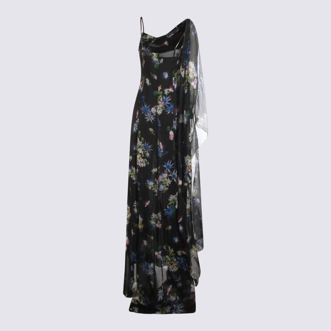 Blumarine Dresses - BLACK/BRILLIANT BLUE | 86a1b612625cf9b73ef8a5b604b832e73f843ec7