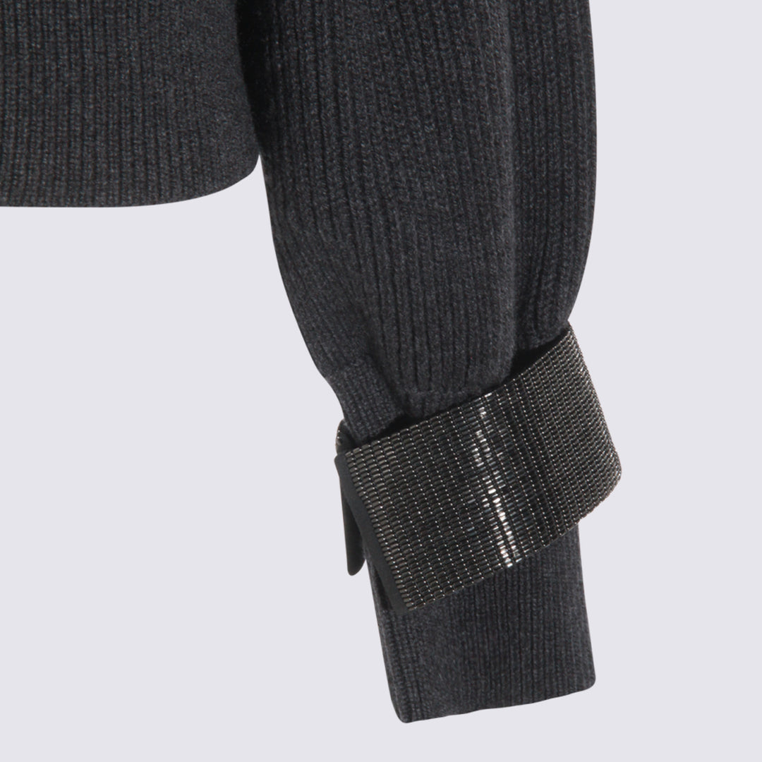 Brunello Cucinelli Sweaters - Blacks and greys | 9cecd4f09106893c55f89f740e2d24b3b7878979