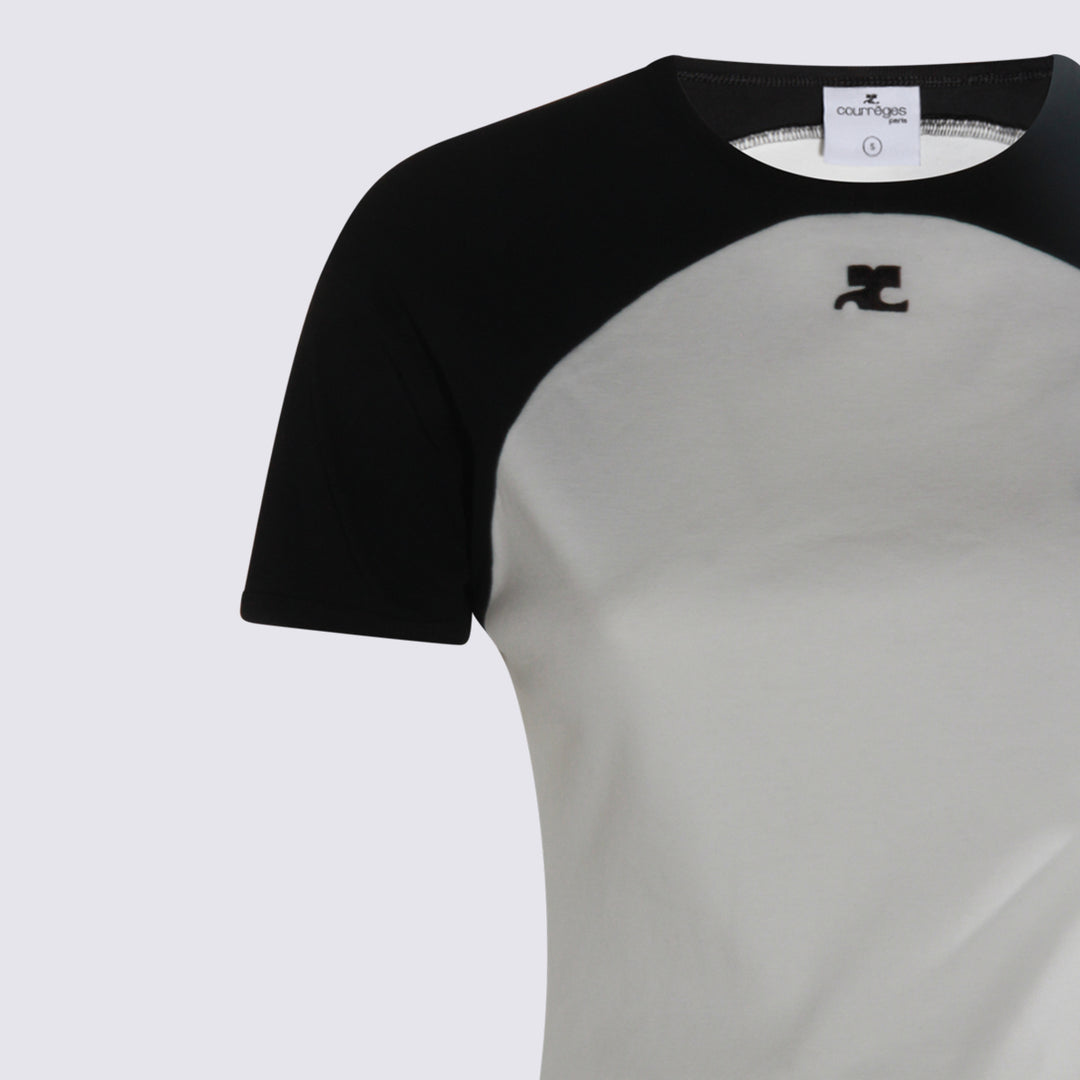 Courreges T-shirts and Polos - HERITAGE WHITE/BLACK | 5378923bb7746fde86d080bbeefa1e20ebf5b70a