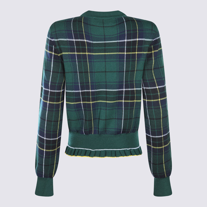 Alexander Mcqueen Sweaters - NAVY/GREEN/YELLOW | 991860e9a5a53e448477fbf913b57136a16bbf2a