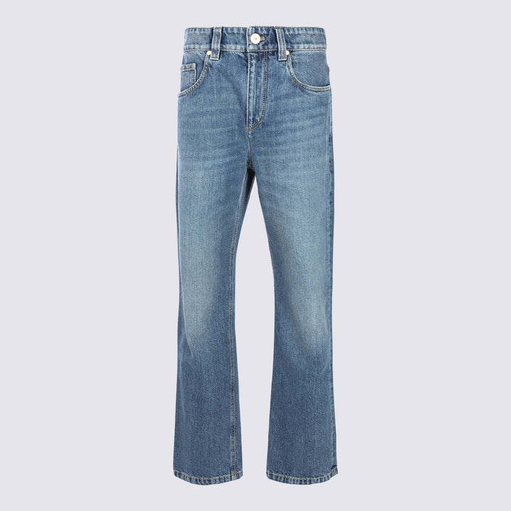 Brunello Cucinelli Jeans - AGED BLUE DENIM | 46a7084c6d56e868a435d801c415ef3704758e34