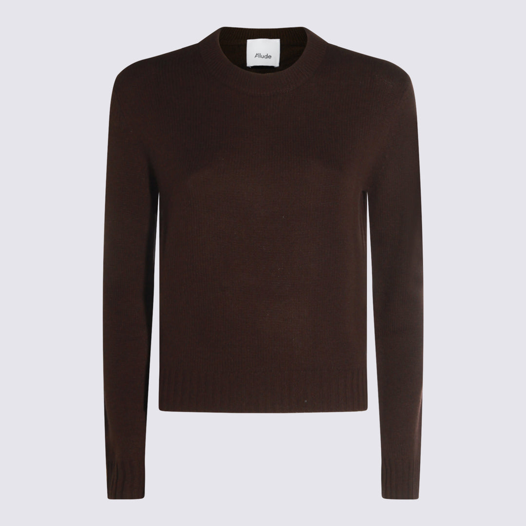 Allude Sweaters - Marrone | 8949ae55f3af0ae33570cb34fa1df201a07a967c