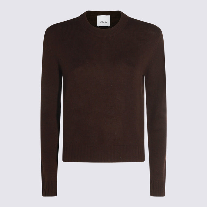 Allude Sweaters - Marrone | 8949ae55f3af0ae33570cb34fa1df201a07a967c