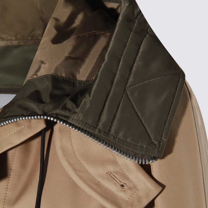 Sacai Jackets - BEIGE/KHAKI | 0695977534fc2c6f0dad288662f70da486a46d62
