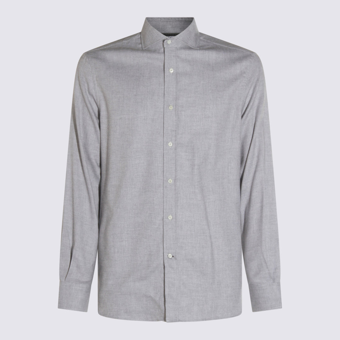 Brunello Cucinelli Shirts - Grigio medio | b6a3e78c9c5424e9fea5ebac3f0b767f3454e5f2