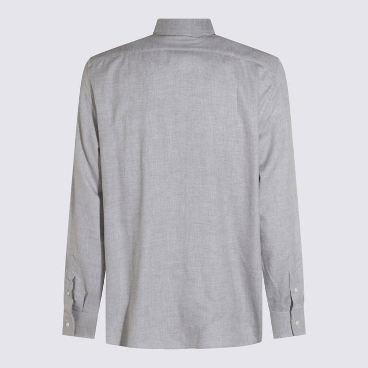 Brunello Cucinelli Shirts - Grigio medio | 44151c9054e741917bb11e6dac463e0638960420