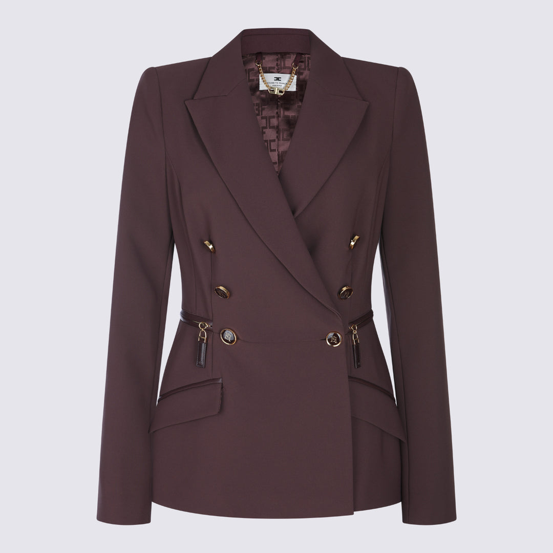 Elisabetta Franchi Jackets - MERLOT | cadde8e2d987706353c2aefa4e25a77aa5d86eca