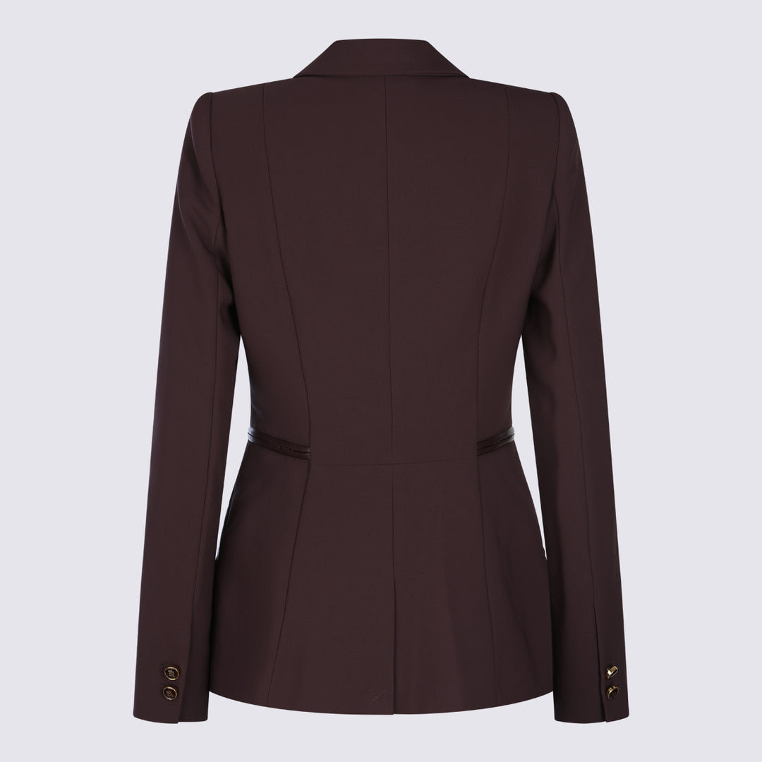 Elisabetta Franchi Jackets - MERLOT | 5a9784ba6031b9b5dec7a467bfb0a082d4e3d623