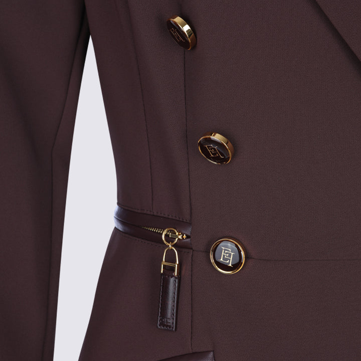 Elisabetta Franchi Jackets - MERLOT | 72aae96e0f4782779b4d83a523b5cfeae6342894