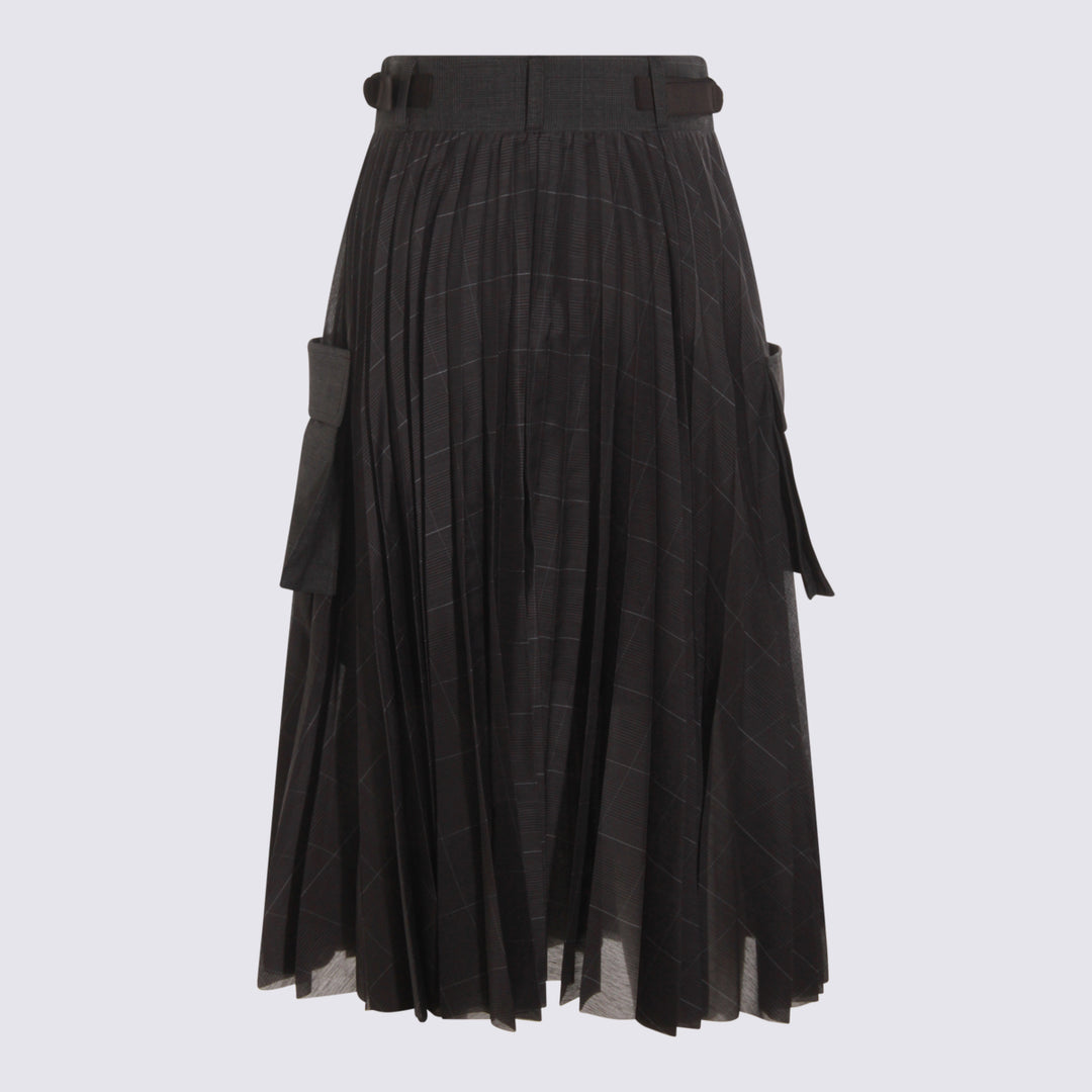 Sacai Skirts - Grigio | 4c650a2b885e0b2e2de4800ede35cea2c459fd3f