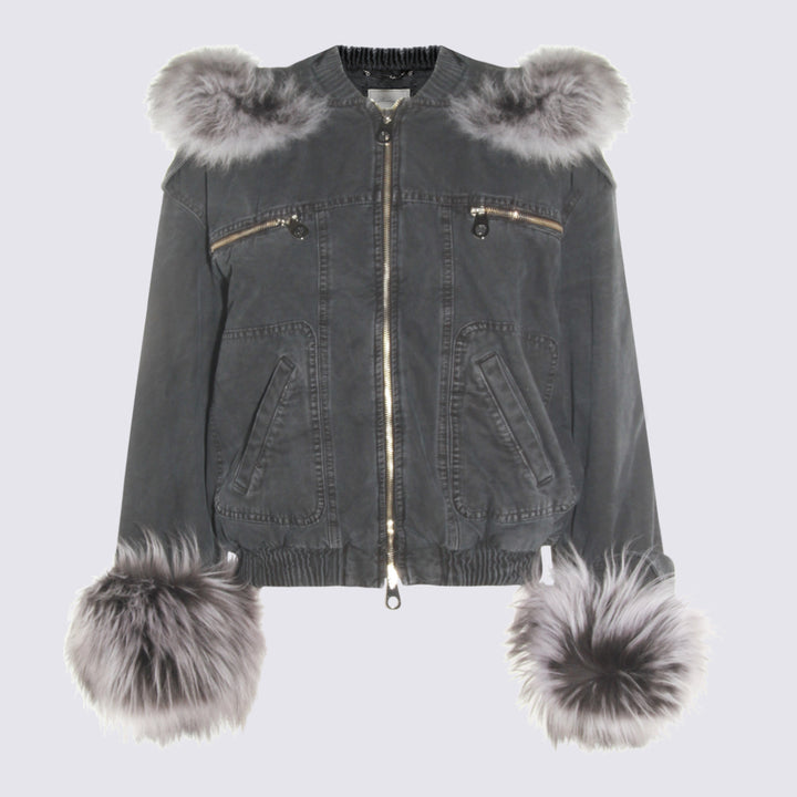 Blumarine Jackets - BLACK/LUNAR ROCK | ff14060ee8b2cfb07a9332cc314b6dd1a54012f6