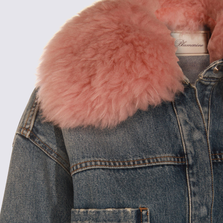 Blumarine Jackets - ICE BLU/PINK | 450bc1624a467081b263b14549da12f97576f17c