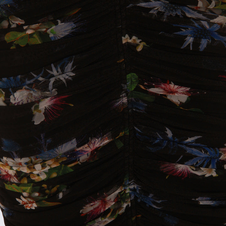 Blumarine Dresses - BLACK/BRILLIANT BLUE | 89833ccfc205c2fefc16da8d1ced691b1e150d13