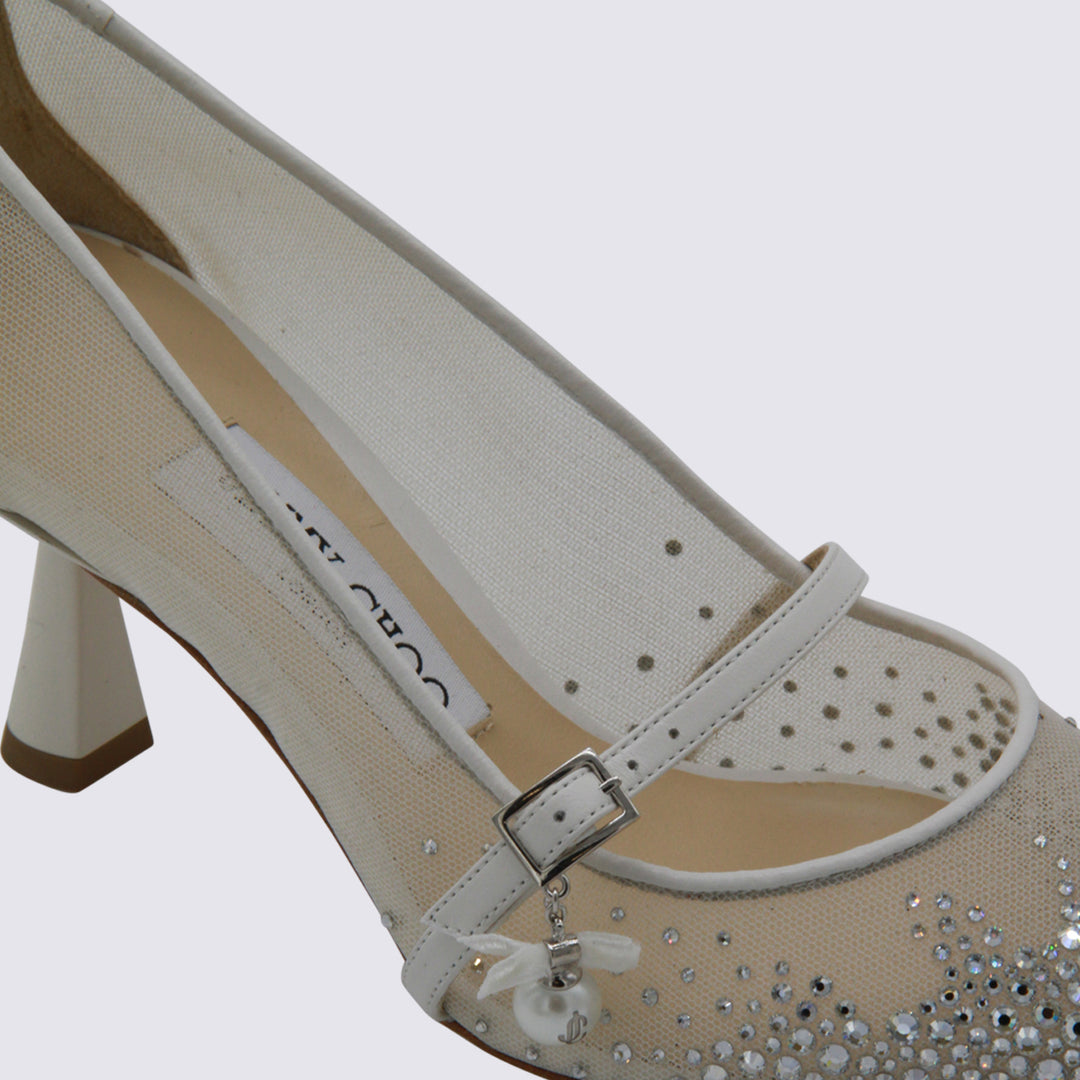 Jimmy Choo With Heel - WHITE/CRYSTAL | b036e39f31b5b71a9c045243b2e94bc098b5e14c