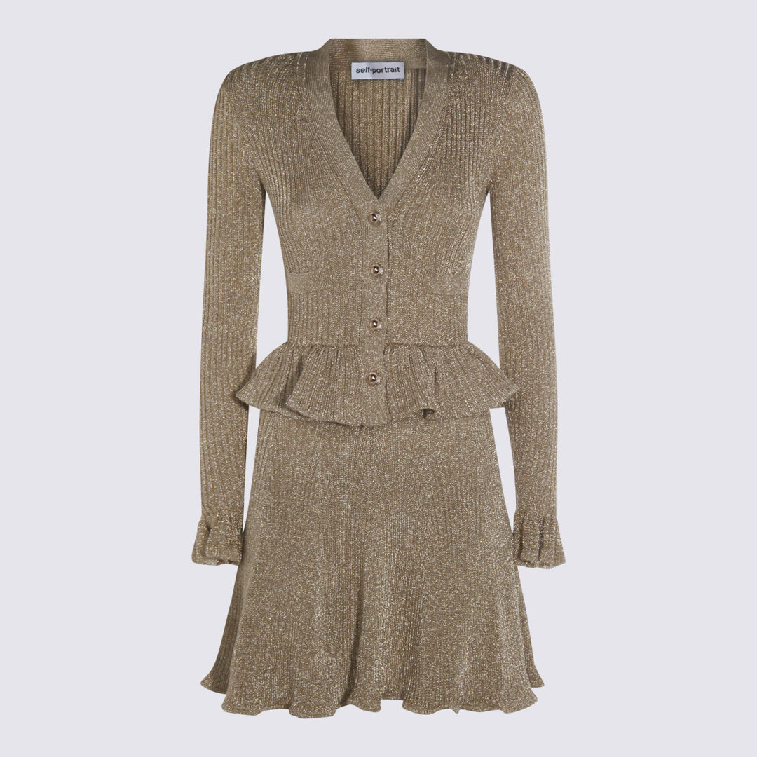 Self-Portrait Dresses - Marrone | eaef1414b4bbd3a7275e476a131c6929f65b0187