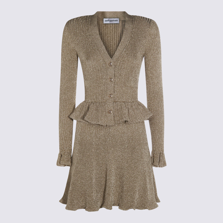 Self-Portrait Dresses - Marrone | eaef1414b4bbd3a7275e476a131c6929f65b0187