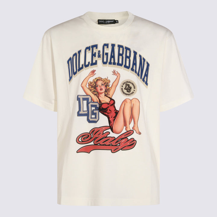 Dolce & Gabbana T-shirts and Polos - Light and natural | 76176498aa59cbff2fec8e1cd3ad178b86ca0d9f