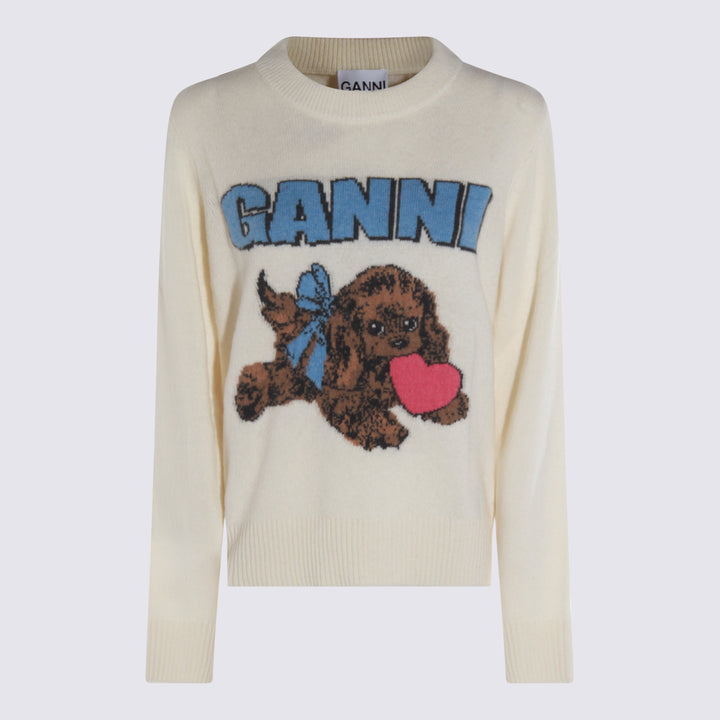 Ganni Sweaters - Egret | 20361bee5de01f0c1390ef869a08755fd04789cd