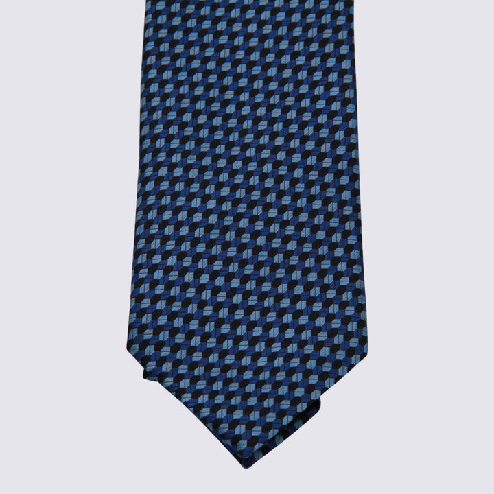 Zegna Ties - Blue and green | 5168af44082c1dee299d6c54a07080cd5c525e88