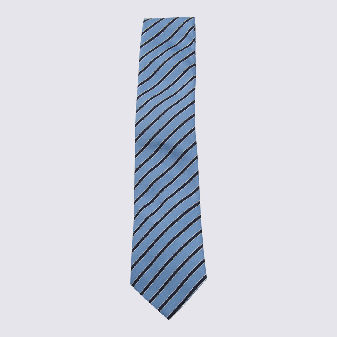 Zegna Ties - Blue and green | 26d907ad9039c7dd9822429d9bfb9cc65a4657d5