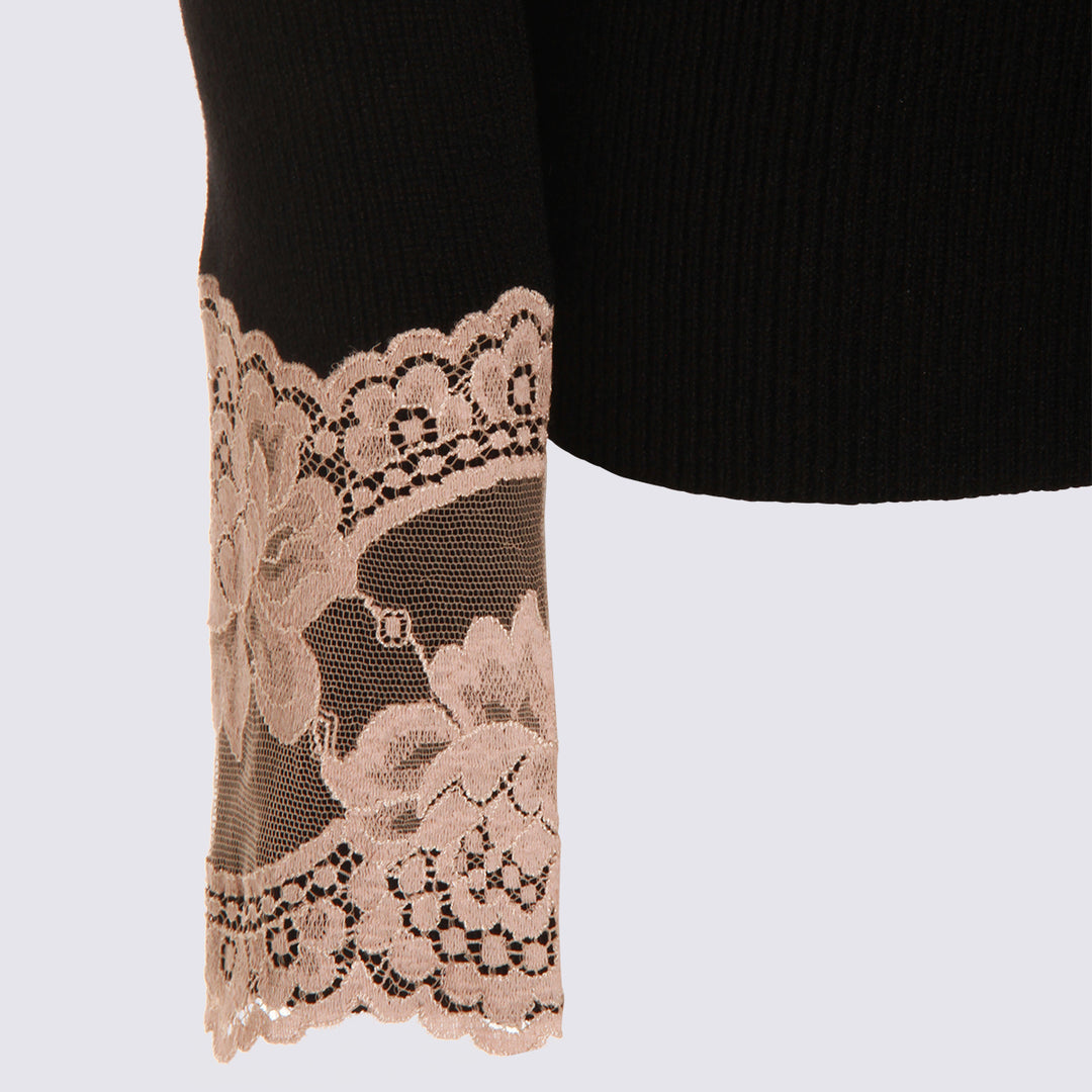 Valentino Sweaters - NERO/ROSE DUST | 599b859dcd26209d953c0830ce932f600aa7b7e7