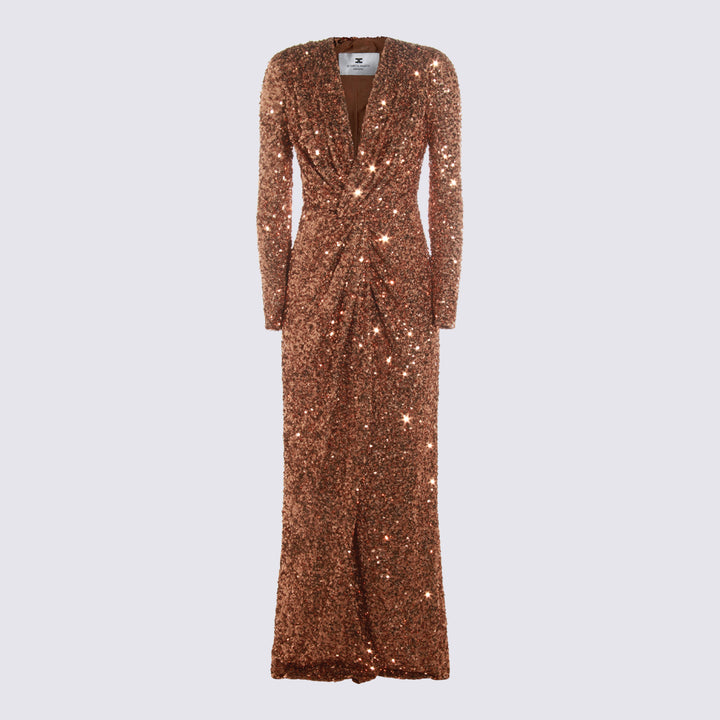 Elisabetta Franchi Dresses - BROWN SUGAR | b3c9cef5ce27f9b3f6c9a4b00c4f63d52c4de395