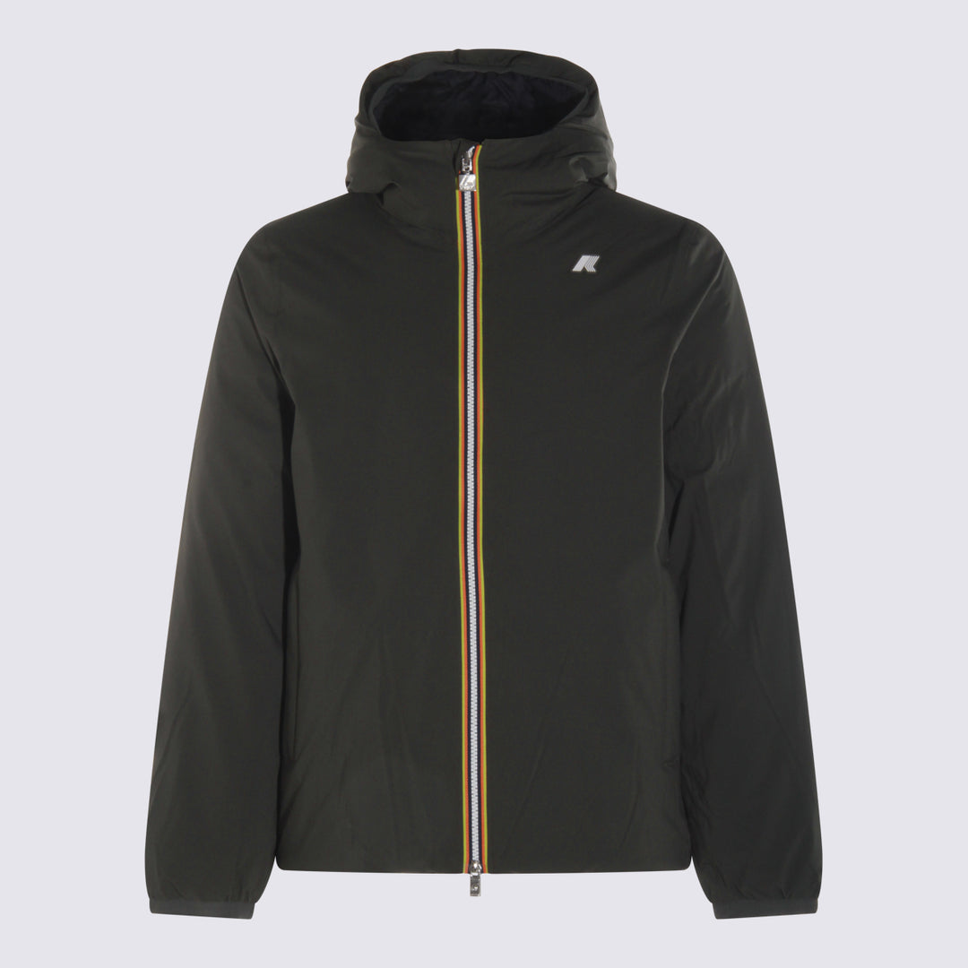 K-Way Coats - GREEN BLACKISH-BLUE DEPTH | 6cfdeee8147a145e1bfc02451850abbafa221b31