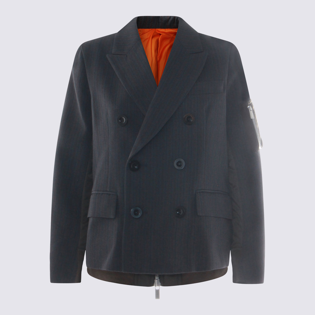 Sacai Jackets - GRAY/KHAKI | 9b4f0332dfa228383b1d846a09e83193cae517d5