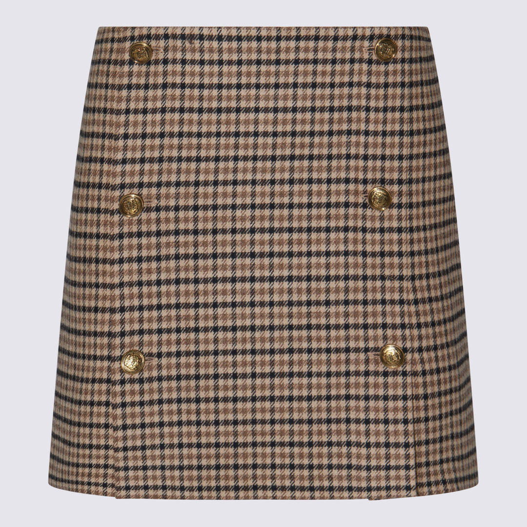 Twin-Set Skirts - SMALL CHECK CAMMELLO/NERO | 09b97cb052b6f1a5a020795ee34558b8b95e6c14