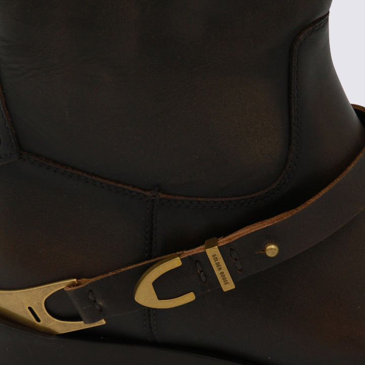 Golden Goose Boots - DARK BROWN/BEIGE | 1f2172701b196d08d9f2536951a3c24e574430ba