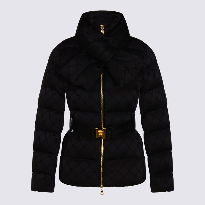 Elisabetta Franchi Coats - Blacks and greys | 02658727450eaf2439e77ac5a338cfff27ec05d6