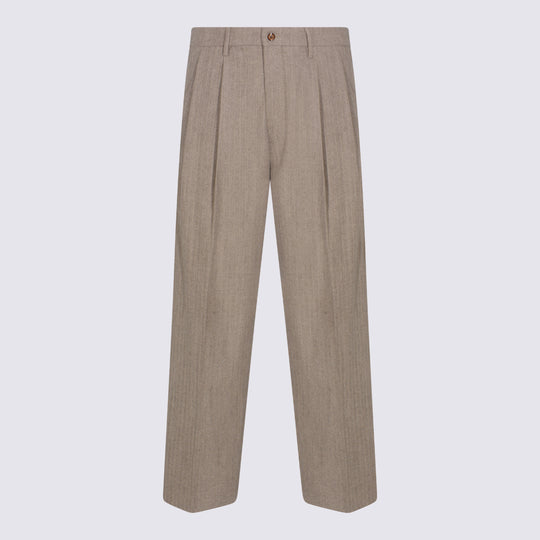Trousers Brown Melange
