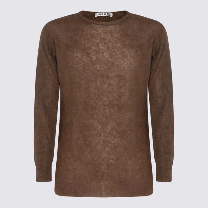 Auralee Sweaters - Dark brown | 042e0701abddce43e4b7ddbfcaf971aee050a644