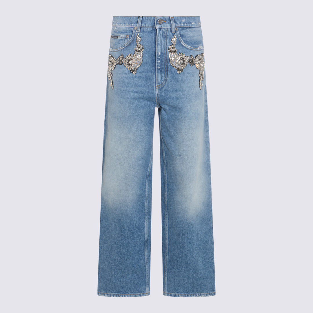 Dolce & Gabbana Jeans - Blue and green | b9b6ed84efd56683ab4f07af5ab96a4cfdc77ea4