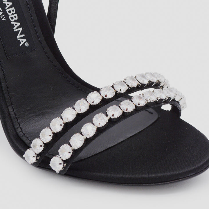 Dolce & Gabbana Sandals - NERO/CRYSTAL | 77078a73e2bc4a78749e25e97c5cab69d9946e78