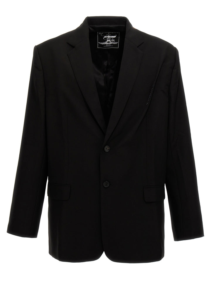 Y/Project Pinched Logo Blazer - Nero | dfc6706bd704f874d51c834dac942daa07ea62da